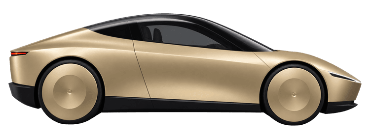 Gold Cybercab concept